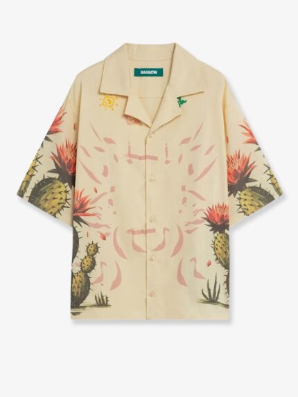 Barrow Cotton Shirt With Cactus Print