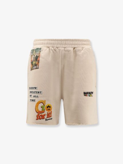Barrow Cotton Shorts With Iconic Print