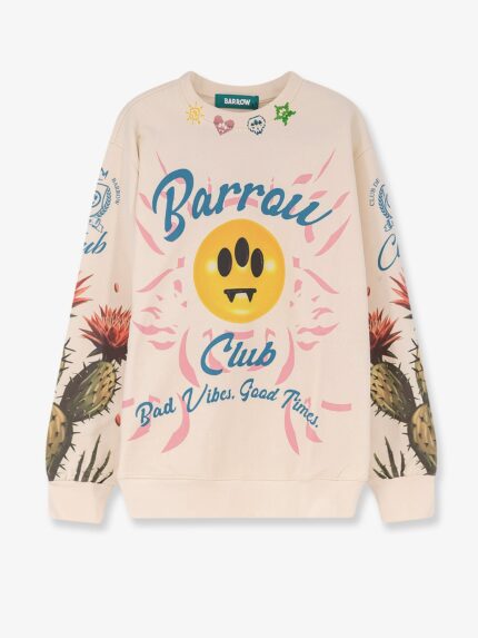 Barrow Cotton Sweatshirt With Cactus Print
