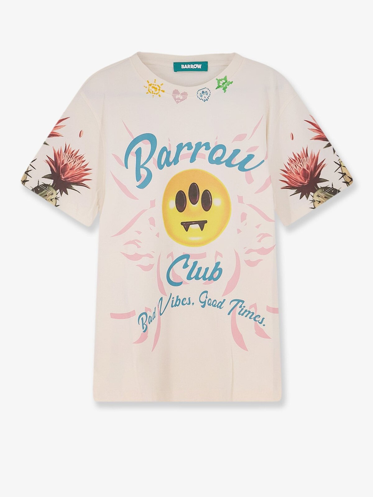 Barrow Cotton T-shirt With Frontal Logo Print