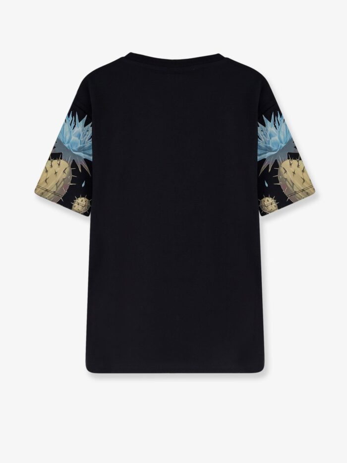 Barrow Cotton T-shirt With Multicolor Front Print