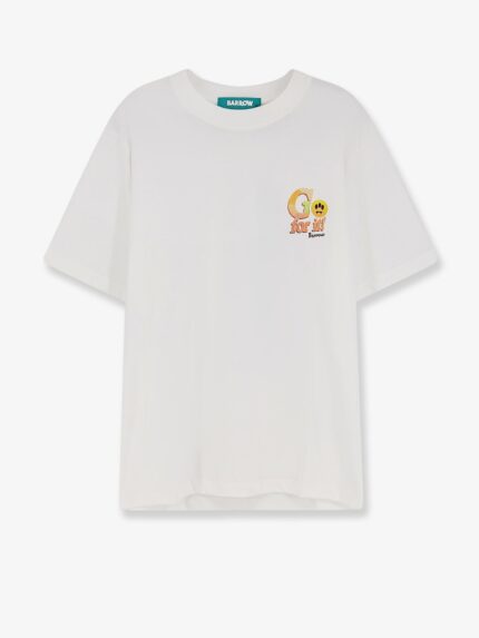 Barrow Cotton T-shirt With Print On The Front