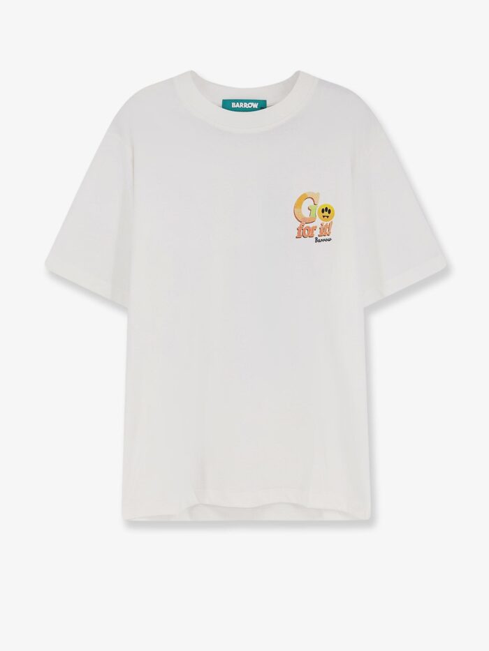 Barrow Cotton T-shirt With Print On The Front