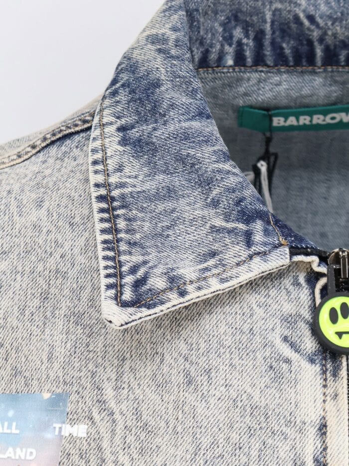 Barrow Denim Jacket With Front Print
