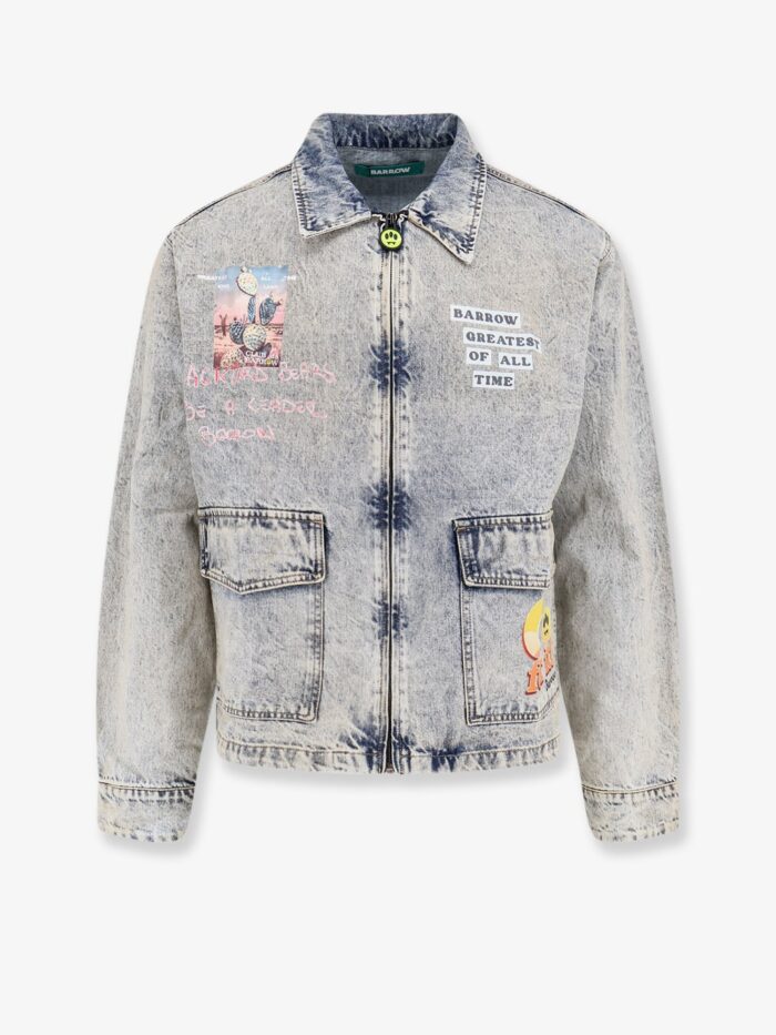 Barrow Denim Jacket With Front Print
