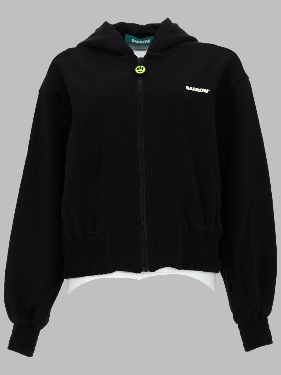 Barrow FELPA CON ZIP E CAPPUCCIO