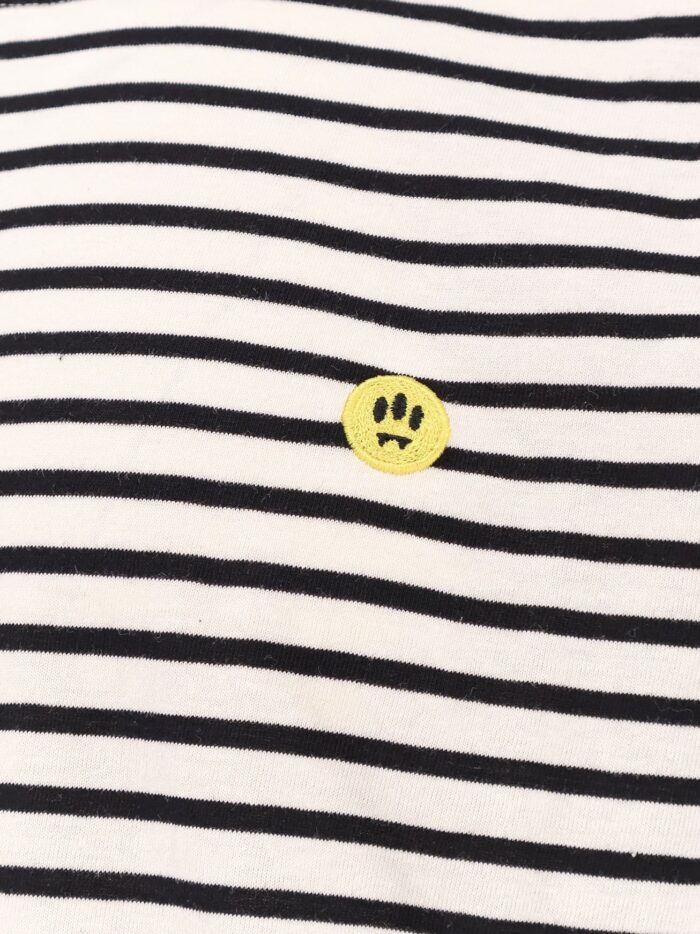 Barrow Striped Cotton T-shirt With Logo Embroidery