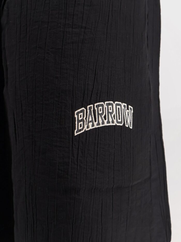 Barrow Viscose Blend Bermuda Shorts With Logo Print