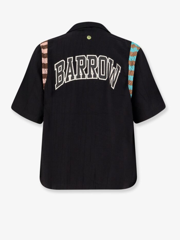 Barrow Viscose Blend Shirt With Forntal Logo Print