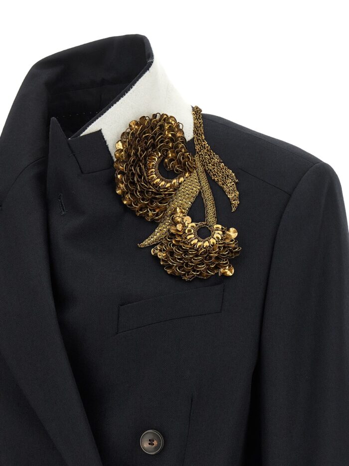 Dries Van Noten 'Barrysta' Double-breasted Blazer With Embroidery