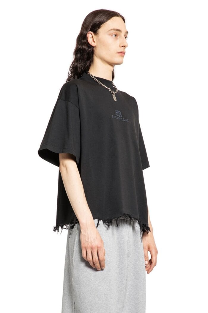 Bb Classic Balenciaga Cropped T-shirt