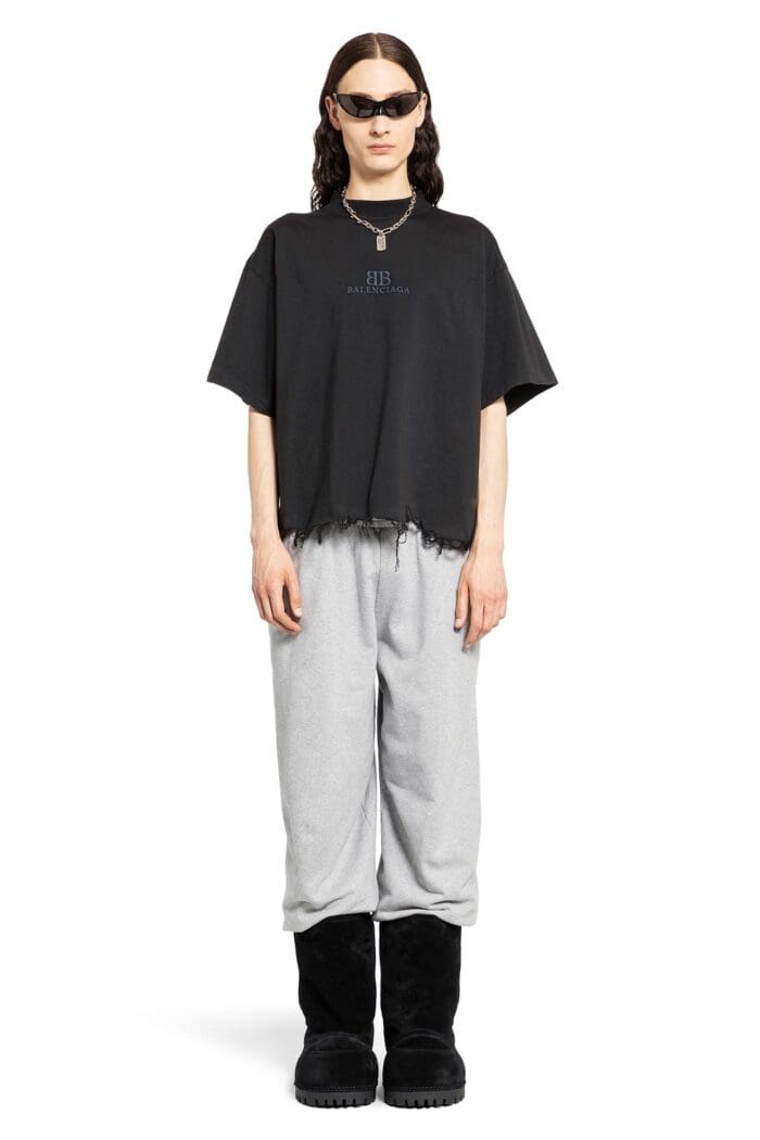 Bb Classic Balenciaga Cropped T-shirt