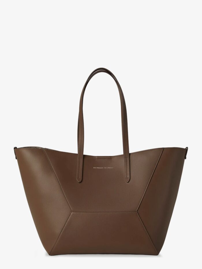 brunello cucinelli bc duo hammered leather handbag Brunello Cucinelli Bc Duo Hammered Leather Handbag