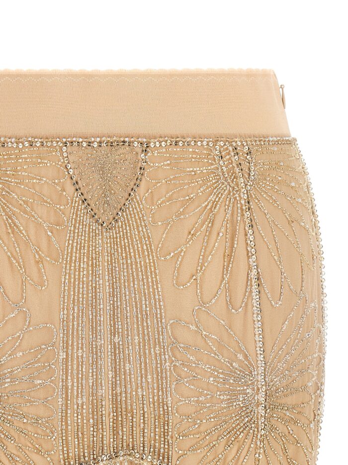 The Attico Beads Embroidery Skirt