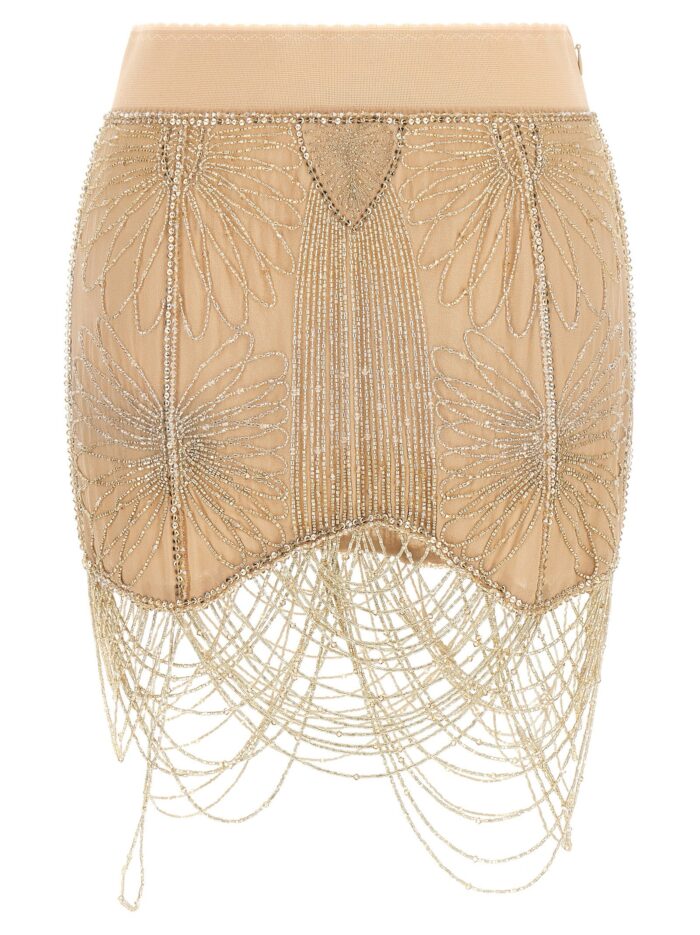 The Attico Beads Embroidery Skirt