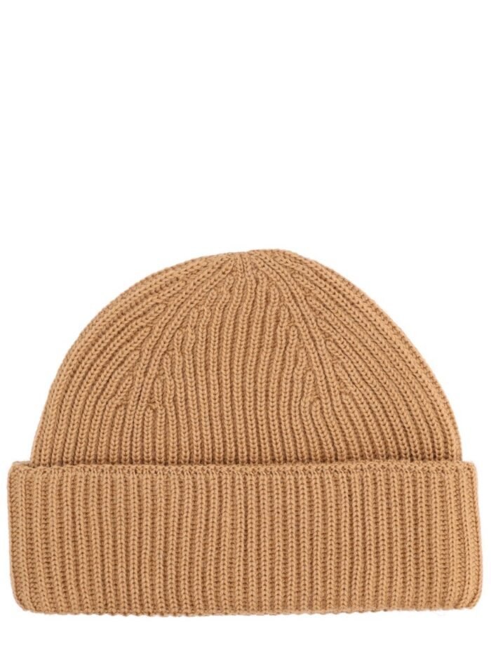 Maison Kitsune Beanie With Fox Patch