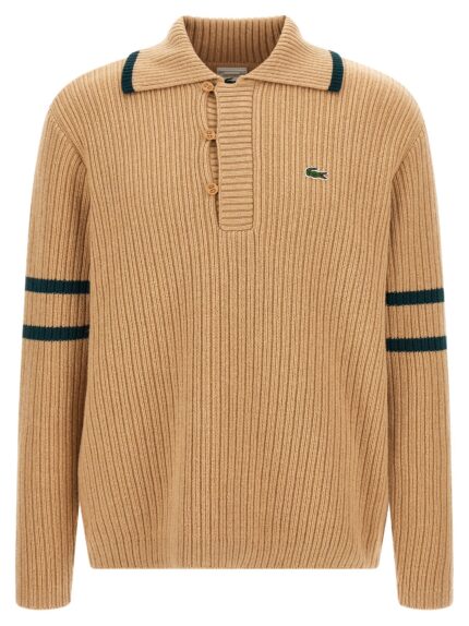 Lacoste Beige 'Archive Edition' Sweater