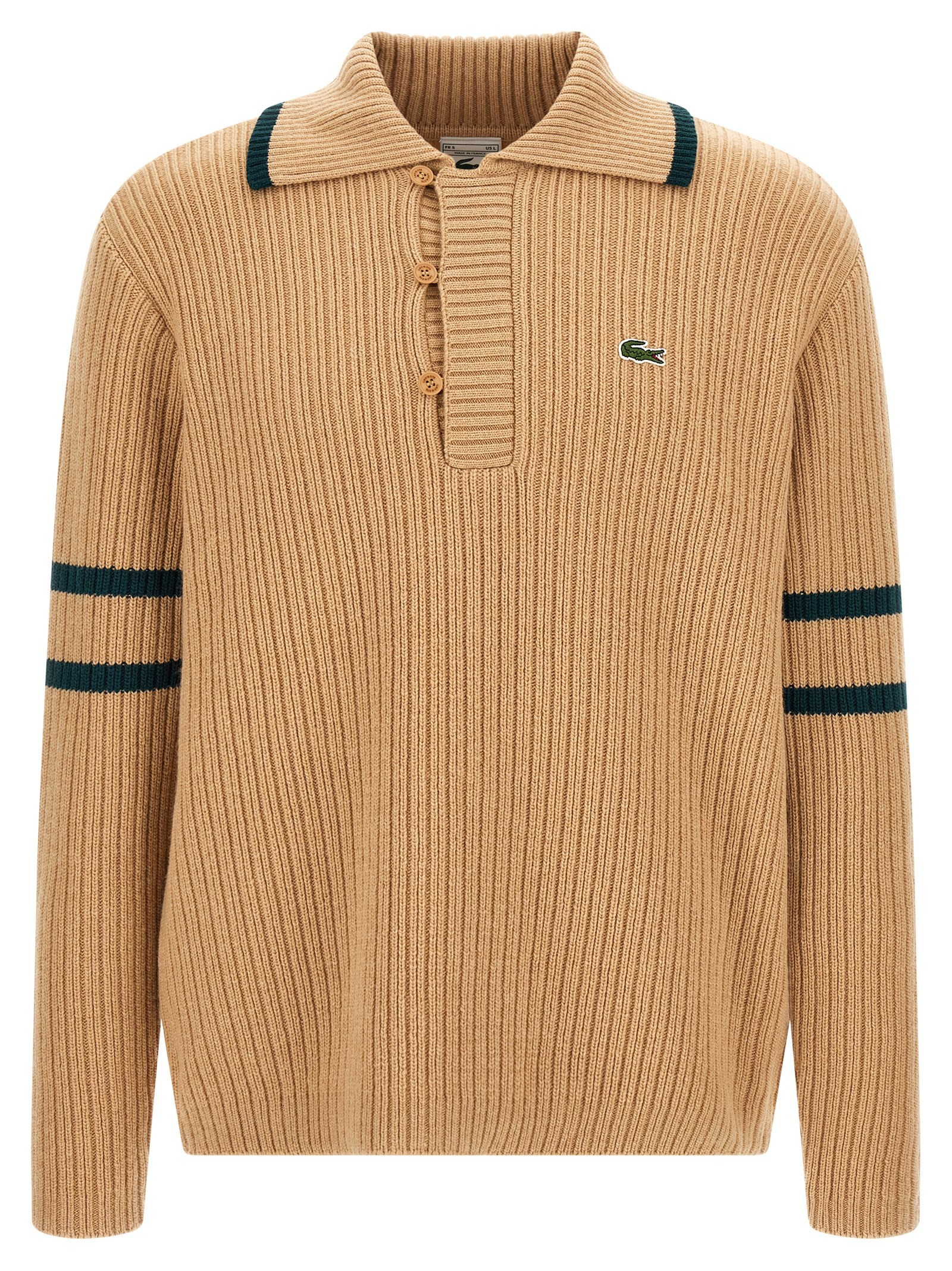 Lacoste Beige 'Archive Edition' Sweater