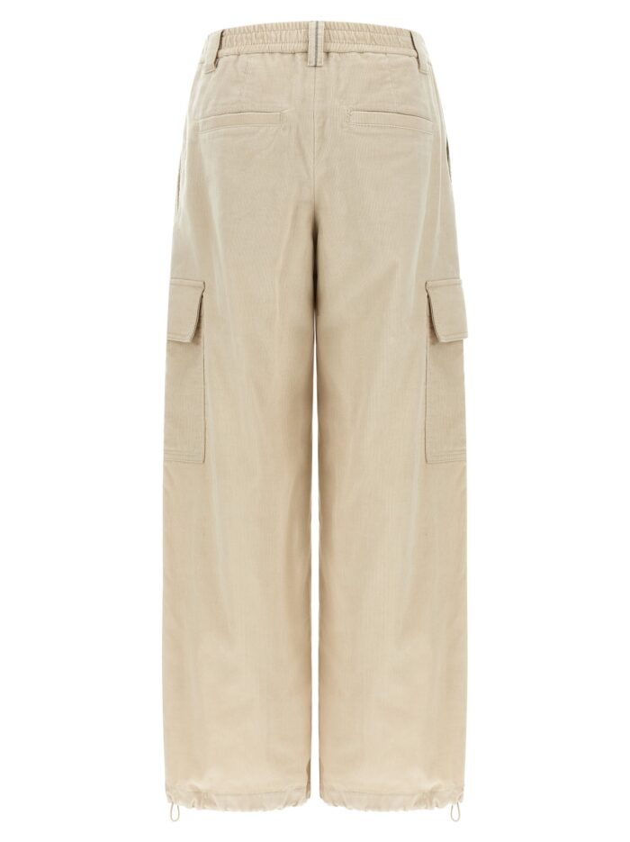 Brunello Cucinelli Beige 'Baggy Cargo' Pants
