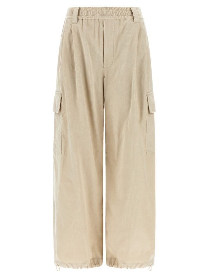 Brunello Cucinelli Beige 'Baggy Cargo' Pants