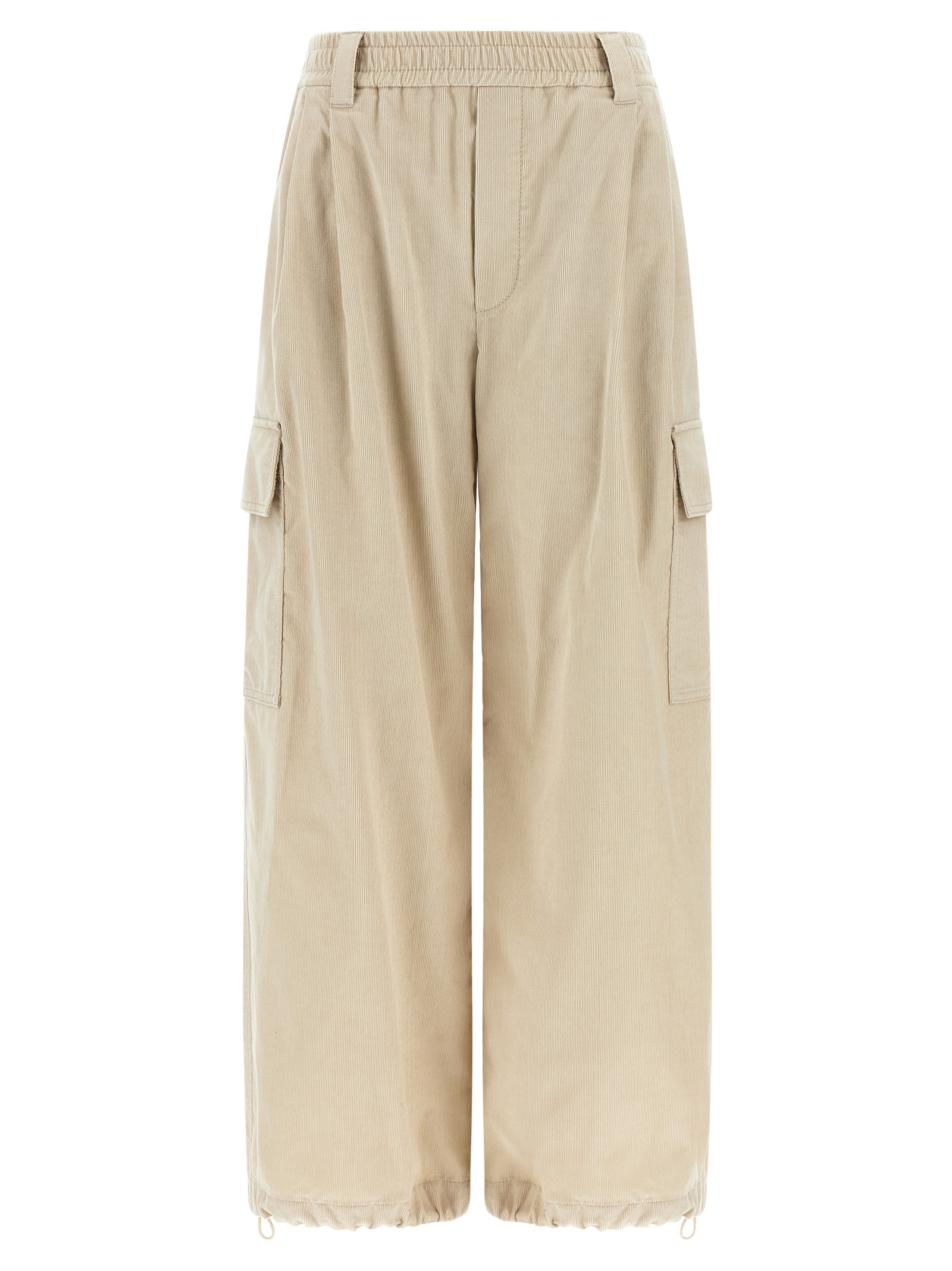Brunello Cucinelli Beige 'Baggy Cargo' Pants