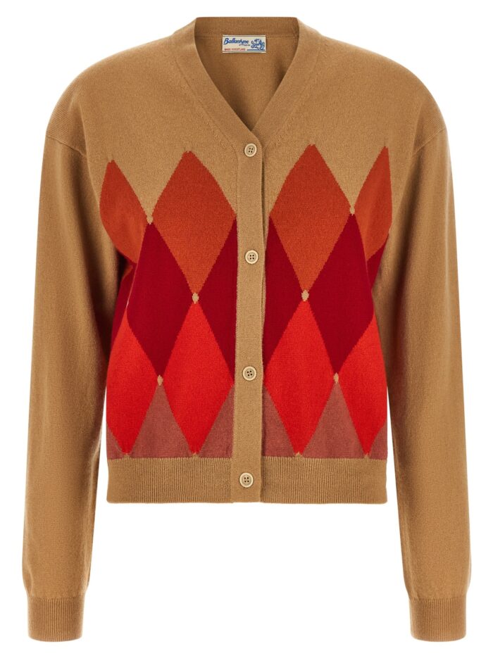 Ballantyne Beige 'Diamond' Cardigan