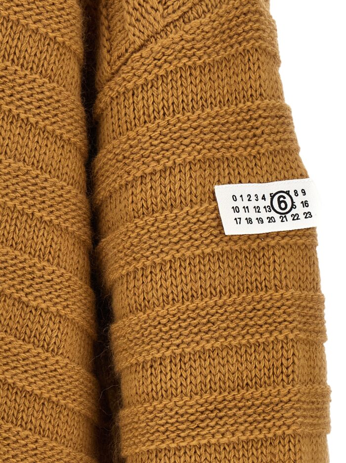 MM6 MAISON MARGIELA Beige 'Distressed' Cardigan