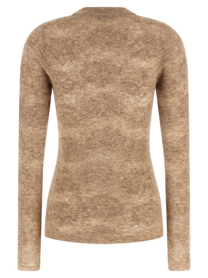 Brunello Cucinelli Beige 'Flower Lace' Sweater