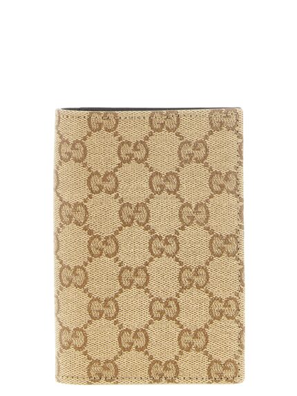Beige 'Gucci Essence Classic' Passport Holder