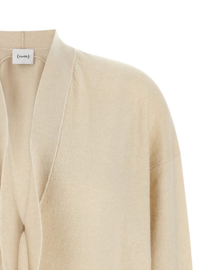 NUDE Beige Ring Neck Sweater