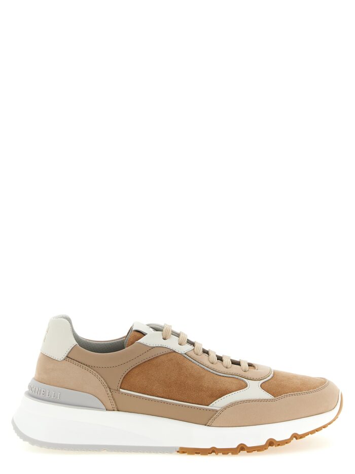 brunello cucinelli beige 'runners' sneakers Brunello Cucinelli Beige 'Runners' Sneakers