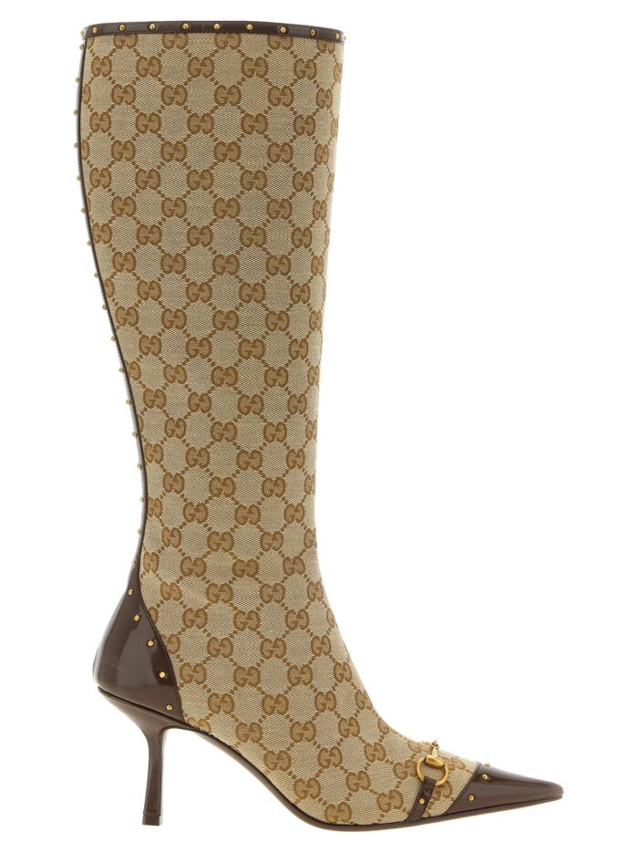 gucci beige 'savoy' boots Gucci Beige 'Savoy' Boots