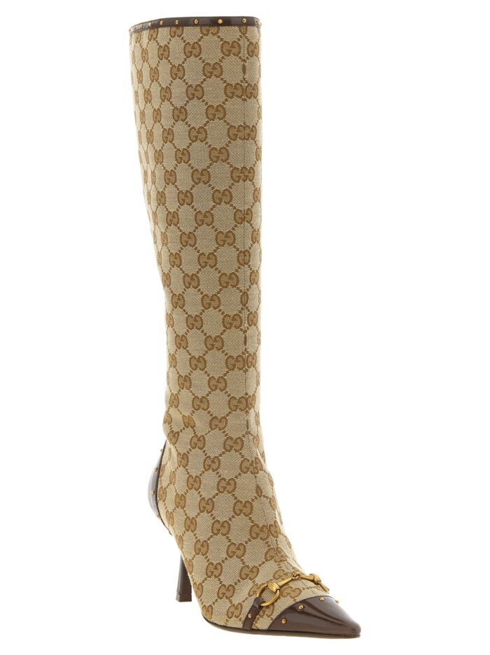 Gucci Beige 'Savoy' Boots