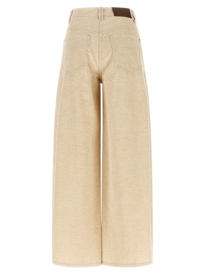 Brunello Cucinelli Beige 'Wide' Pants