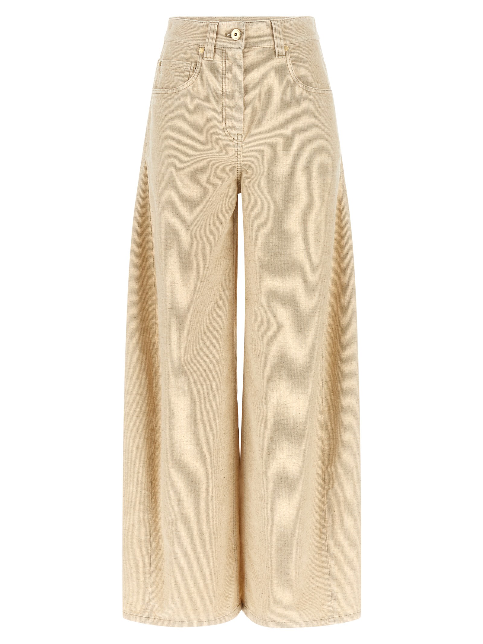 Brunello Cucinelli Beige 'Wide' Pants
