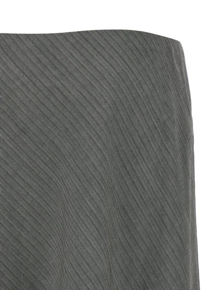 Alberta Ferretti Bell Chevron Skirt