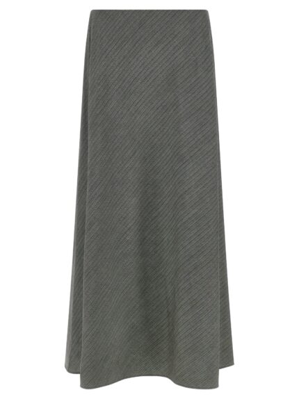 Alberta Ferretti Bell Chevron Skirt