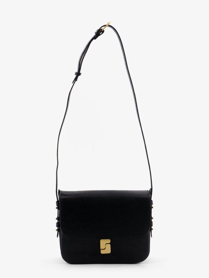 SOEUR Bellissima Maxi Leather Crossbody Bag