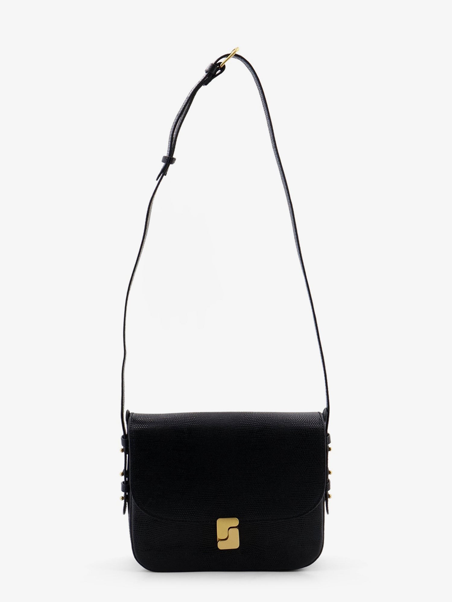 SOEUR Bellissima Maxi Leather Crossbody Bag