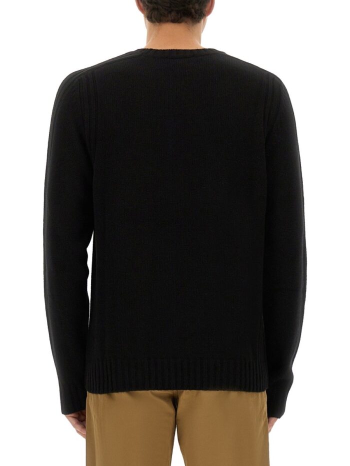 BELSTAFF JERSEY WITH LOGO PATCH