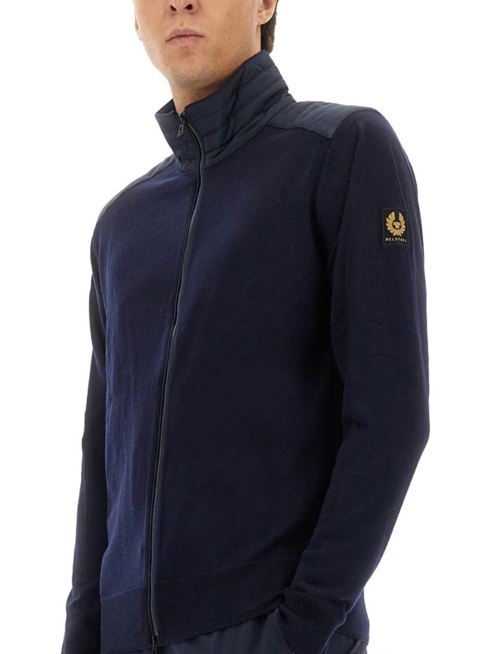 BELSTAFF "KELBY" CARDIGAN WITH ZIPPER