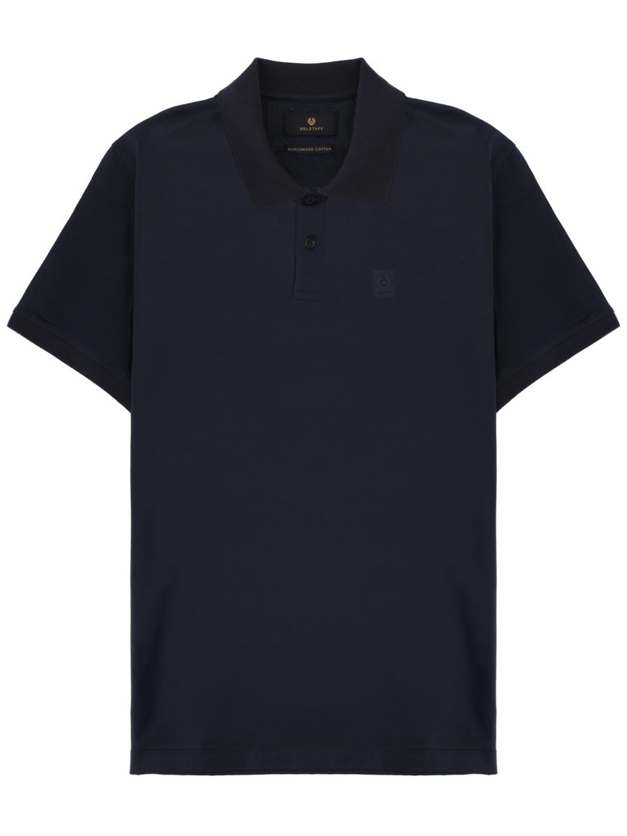 BELSTAFF POLO "STEEL" CON PATCH LOGO