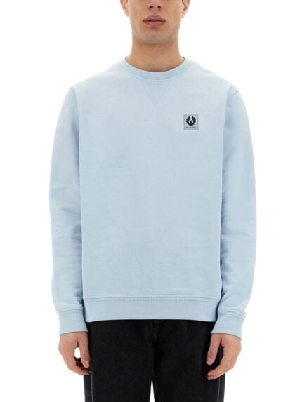 BELSTAFF SWEATSHIRT WITH LOGO PATCH