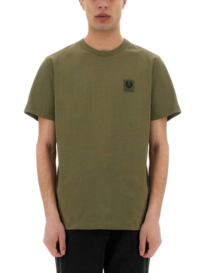 BELSTAFF T-SHIRT WITH LOGO PATCH