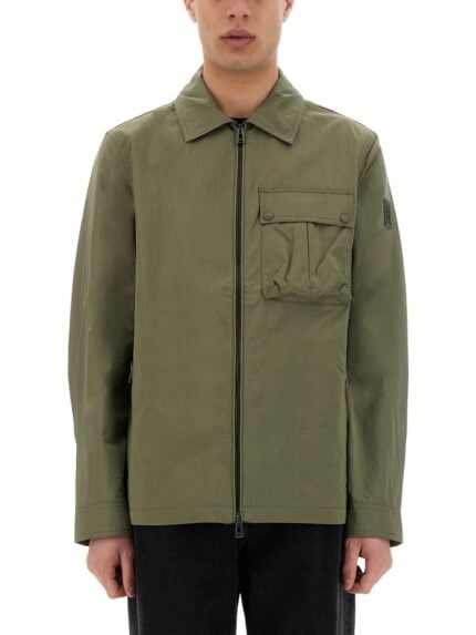 BELSTAFF ZIPPERED SHIRT JACKET