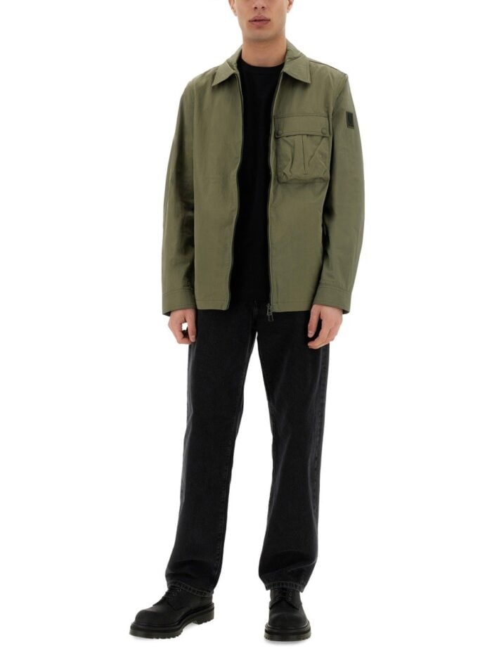 BELSTAFF ZIPPERED SHIRT JACKET