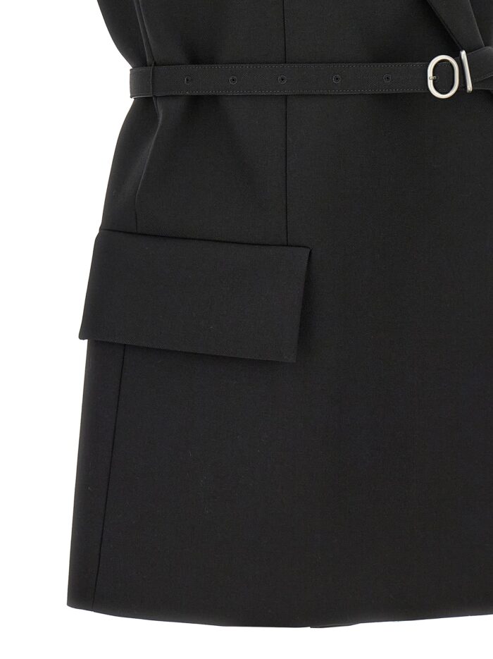 JIL SANDER Belt Wool Vest