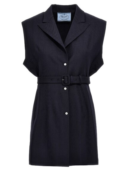 PRADA Belt Wool Vest