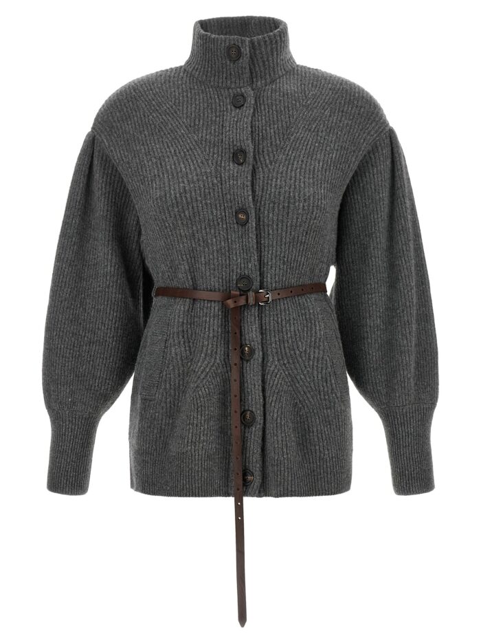 brunello cucinelli belted cardigan Brunello Cucinelli Belted Cardigan