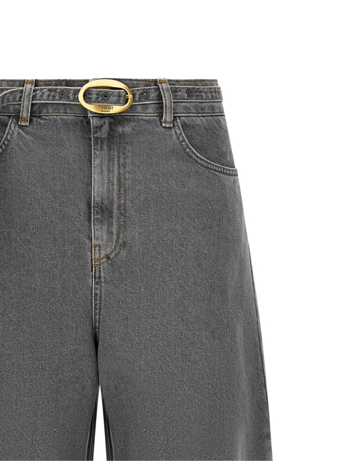 TWIN SET Belted Jeans